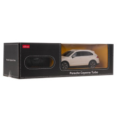 RC valdomas 1:24 Porsche Cayenne Turbo RASTAR baltas