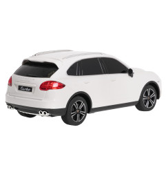 RC valdomas 1:24 Porsche Cayenne Turbo RASTAR baltas