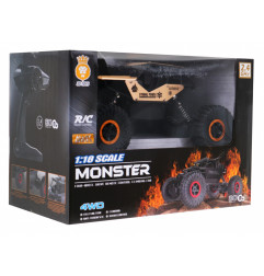 RC valdomas Vikšrinis automobilis MONSTER 1:18 Auksinis