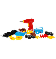 Surenkamas konstruktorius žaislinis automobilis