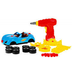 Surenkamas konstruktorius žaislinis automobilis