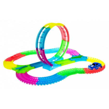 Švytinti tamsoje automobilių trasa (132d.)