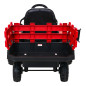Vaikiškas Elektrinis Traktorius Titanium su priekaba, Raudonas Vaikiškas Elektrinis Traktorius Titanium su priekaba, Raudonas