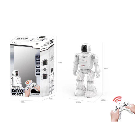 R/C valdomas MEGA robotas baltas