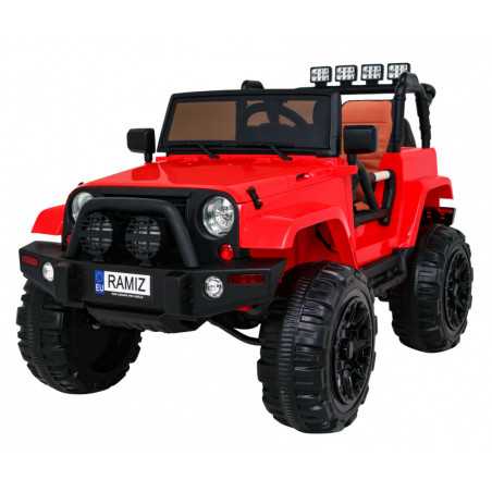 Vaikiškas Elektromobilis Jeep All Terrain, raudonas