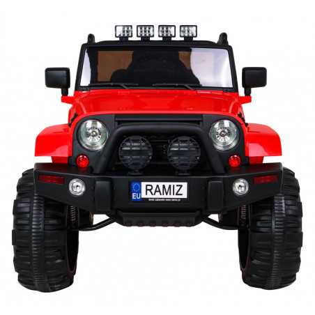 Vaikiškas Elektromobilis Jeep All Terrain, raudonas