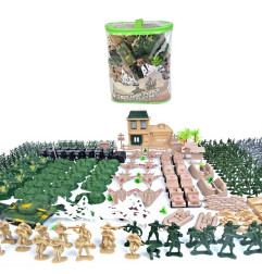 Set of Soldiers and Military Vehicles