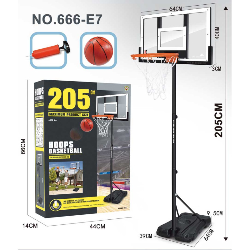 Krepšinio lankas 205cm + priedai