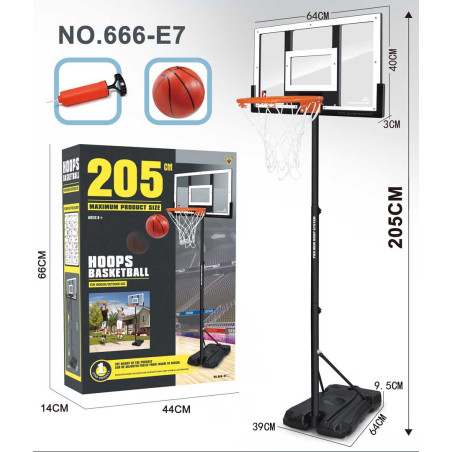 Krepšinio lankas 205cm + priedai