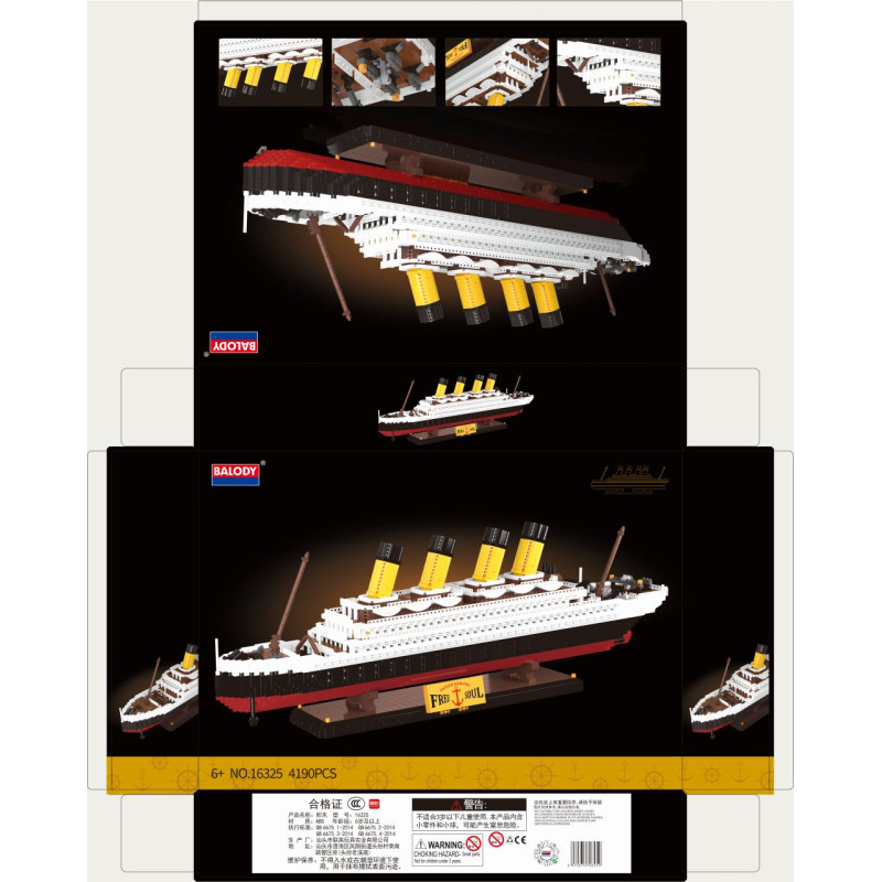 Laivas Titanikas konstruktorius 4190vnt.