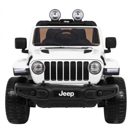 Vaikiškas Elektromobilis Jeep Wrangler Rubicon, Baltas