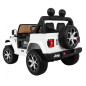 Vaikiškas Elektromobilis Jeep Wrangler Rubicon, Baltas