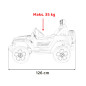 Vaikiškas Elektromobilis Jeep Wrangler Rubicon, Baltas