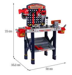 Vaikiškas meistro įrankių rinkinys + stalas