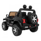 Elektromobilis Jeep Wrangler Rubicon, Juodas