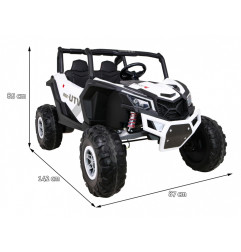 Vaikiškas Elektrinis Bagis UTV-MX, Baltas
