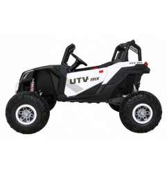 Vaikiškas Elektrinis Bagis UTV-MX, Baltas